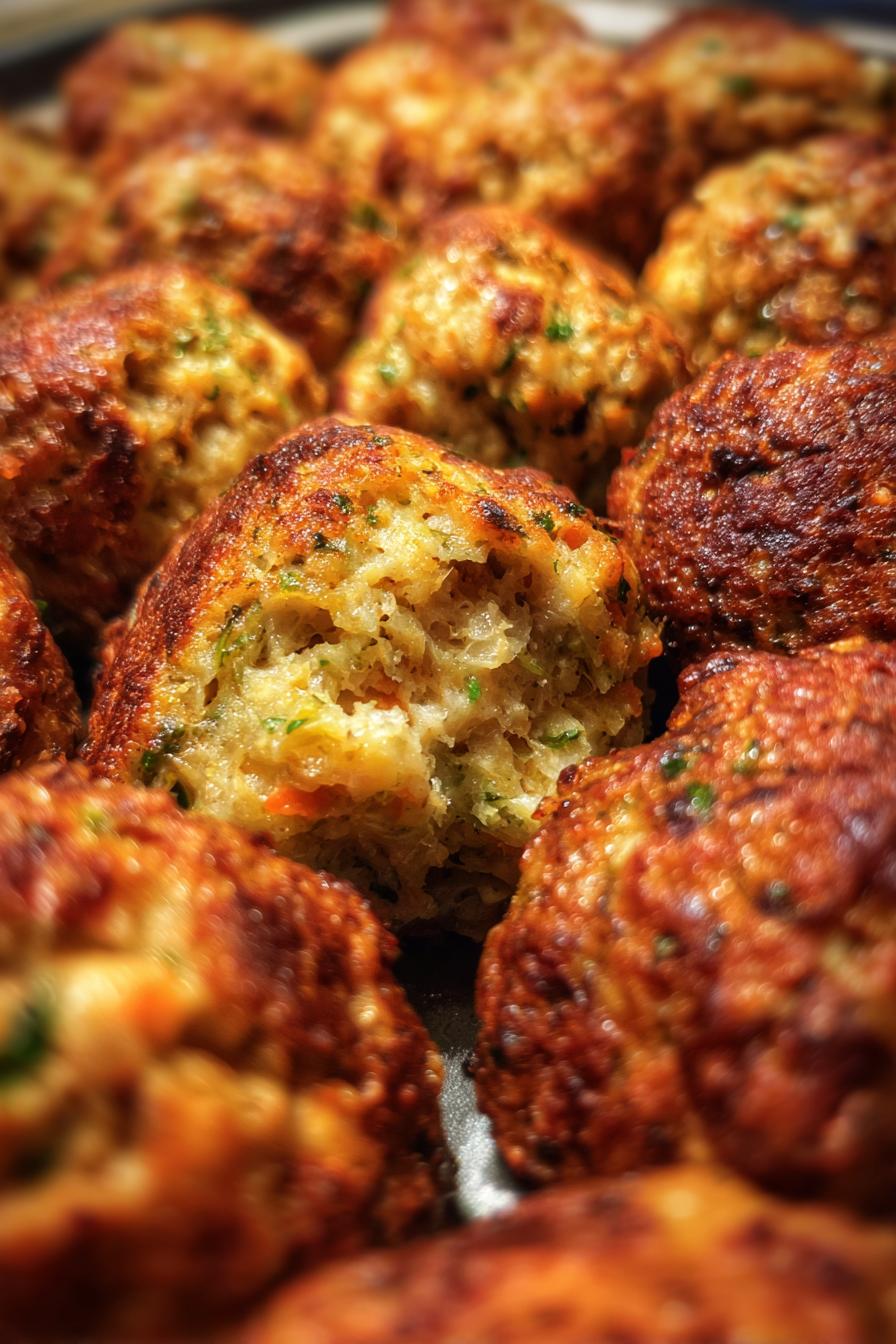 Turkey Stuffing Meatballs