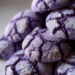 Ube Crinkle Cookies