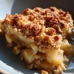 Warm Pear & Almond Crumble