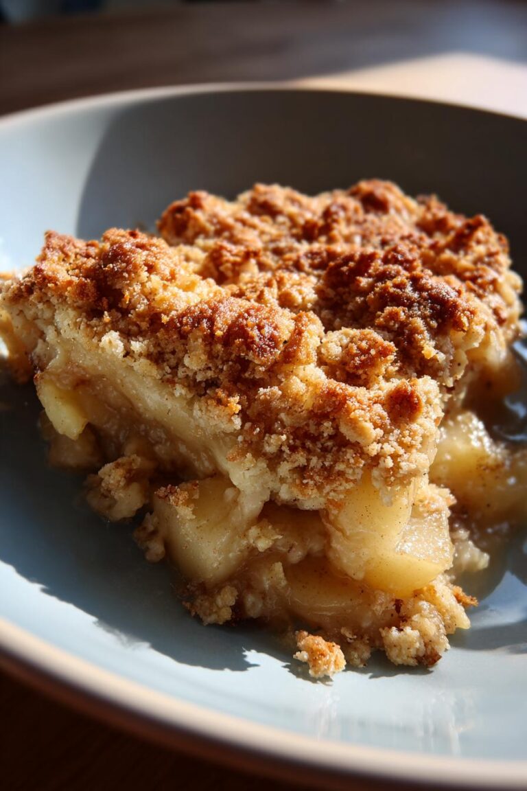 Warm Pear & Almond Crumble