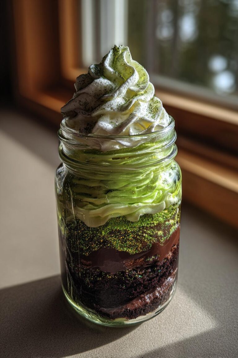 Witches Brew Halloween Cake Jars