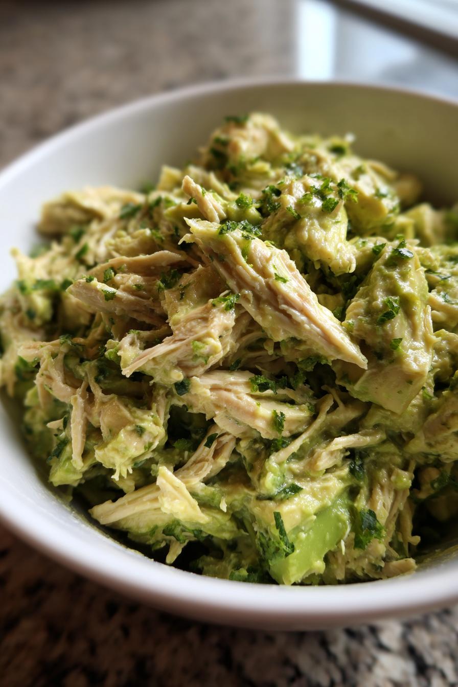 Zesty Lime Avocado Chicken Salad