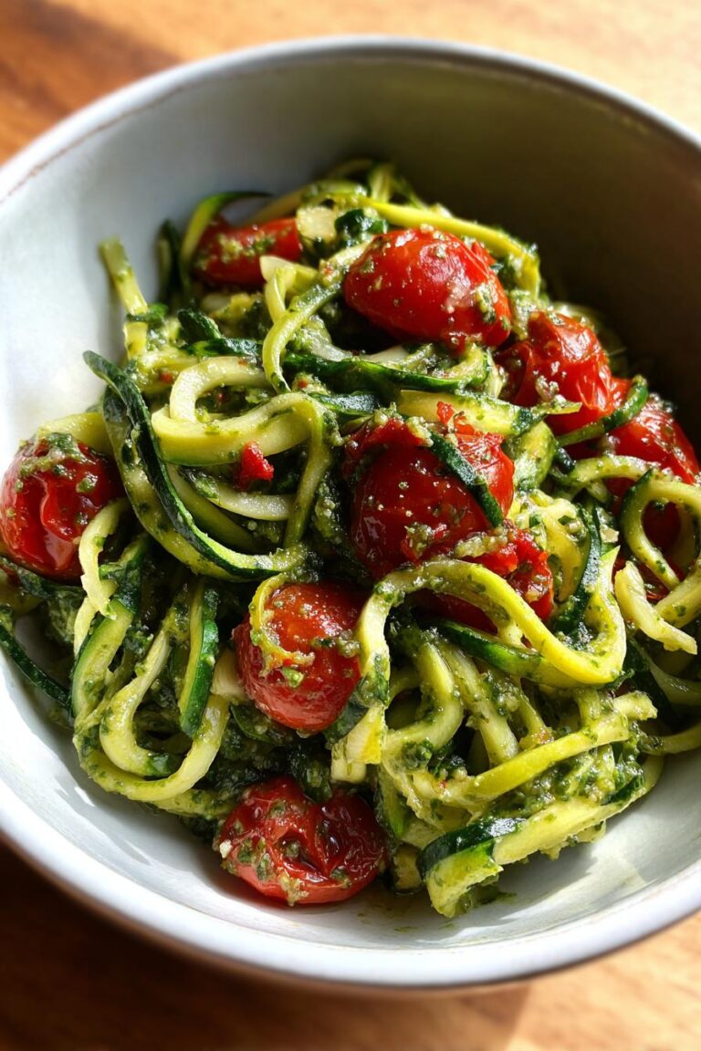 Zoodle Pesto Salad