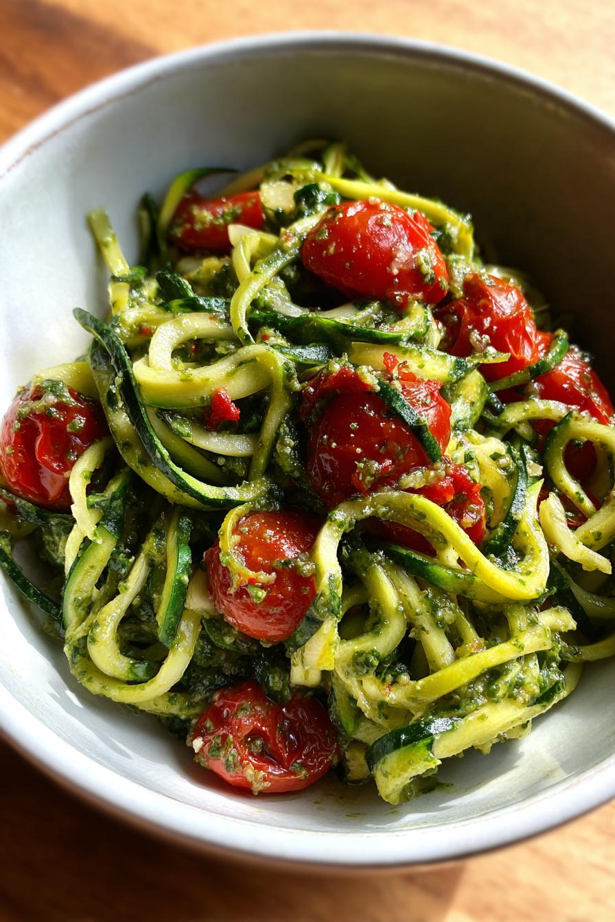 Zoodle Pesto Salad