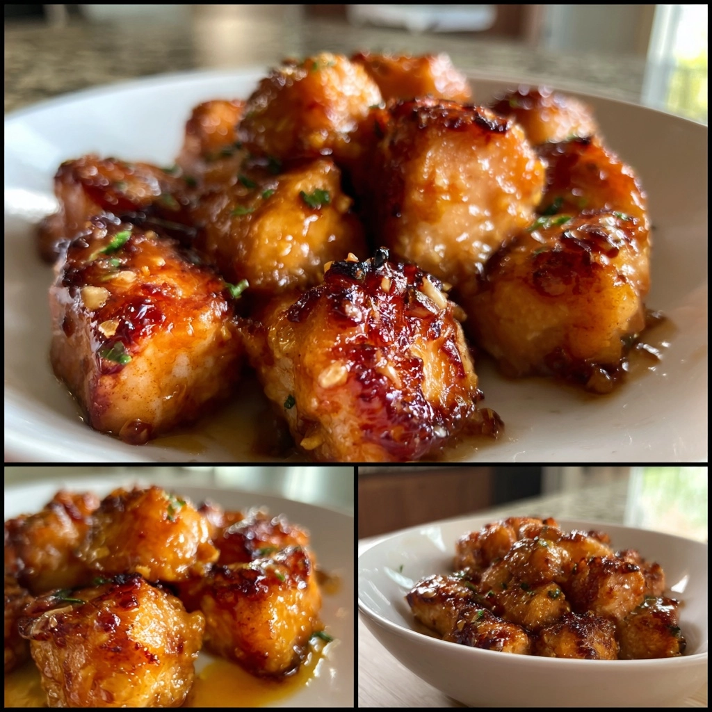 air fryer honey garlic salmon bites