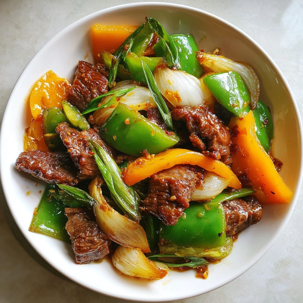 chinese pepper steak with onions