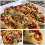 creamy sun-dried tomato stuffed shells