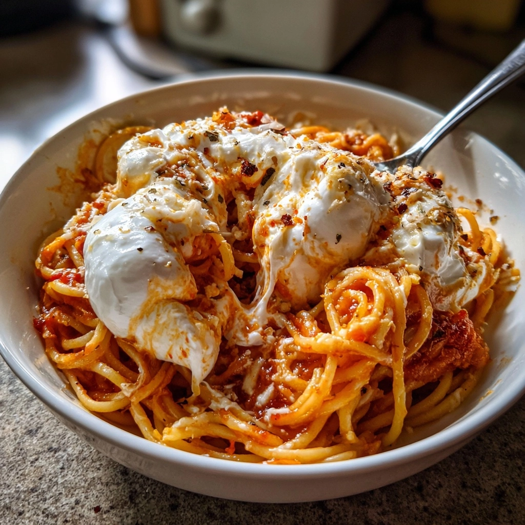 creamy tomato burrata pasta