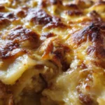 crockpot pierogi casserole with kielbasa