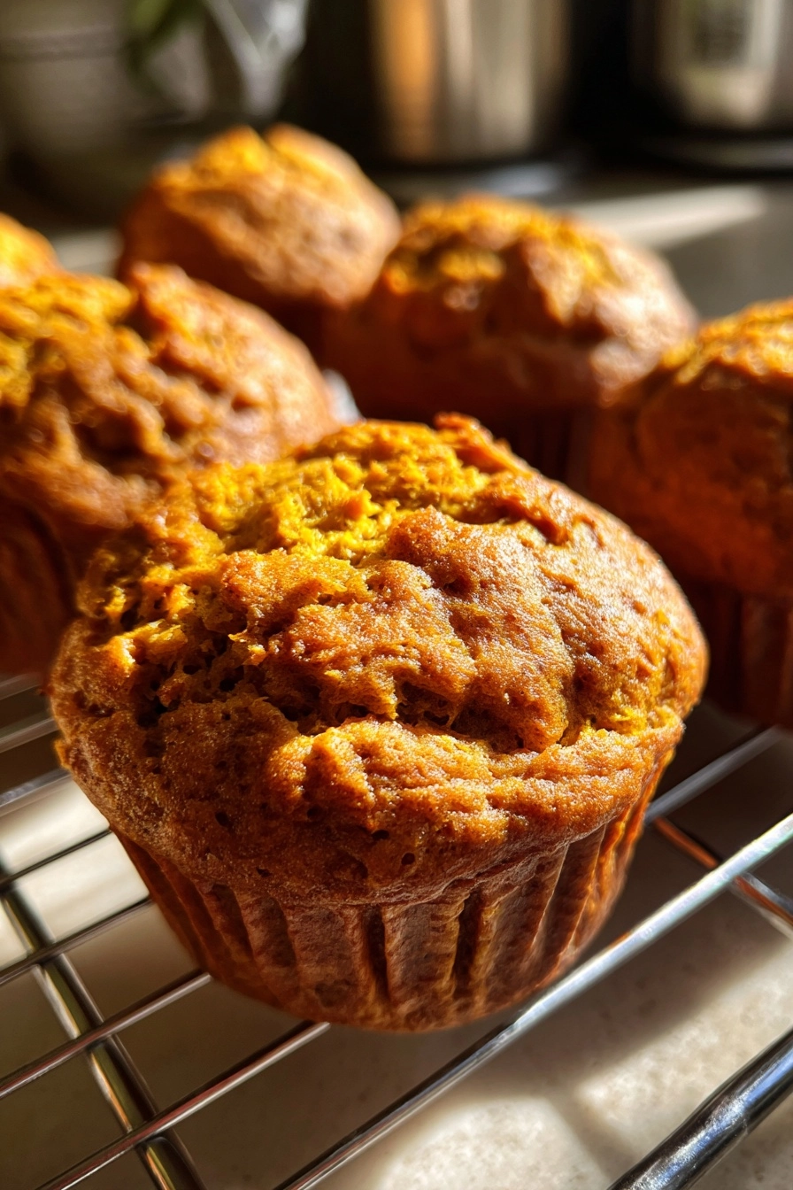 easy 3 ingredient pumpkin muffins
