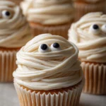 halloween mummy cupcakes
