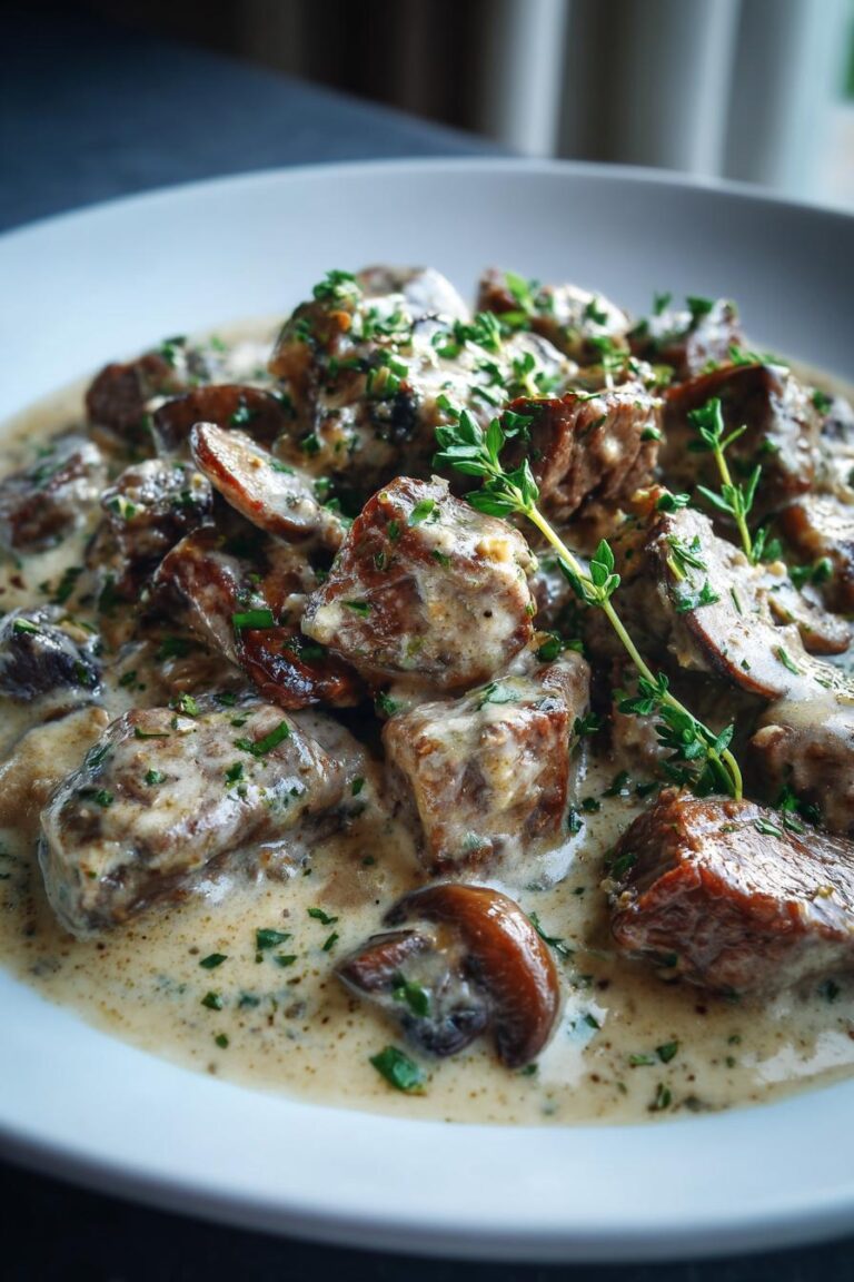 keto beef stroganoff