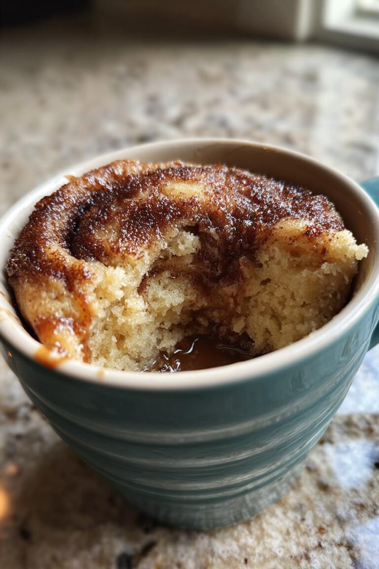 keto cinnamon roll mug cake