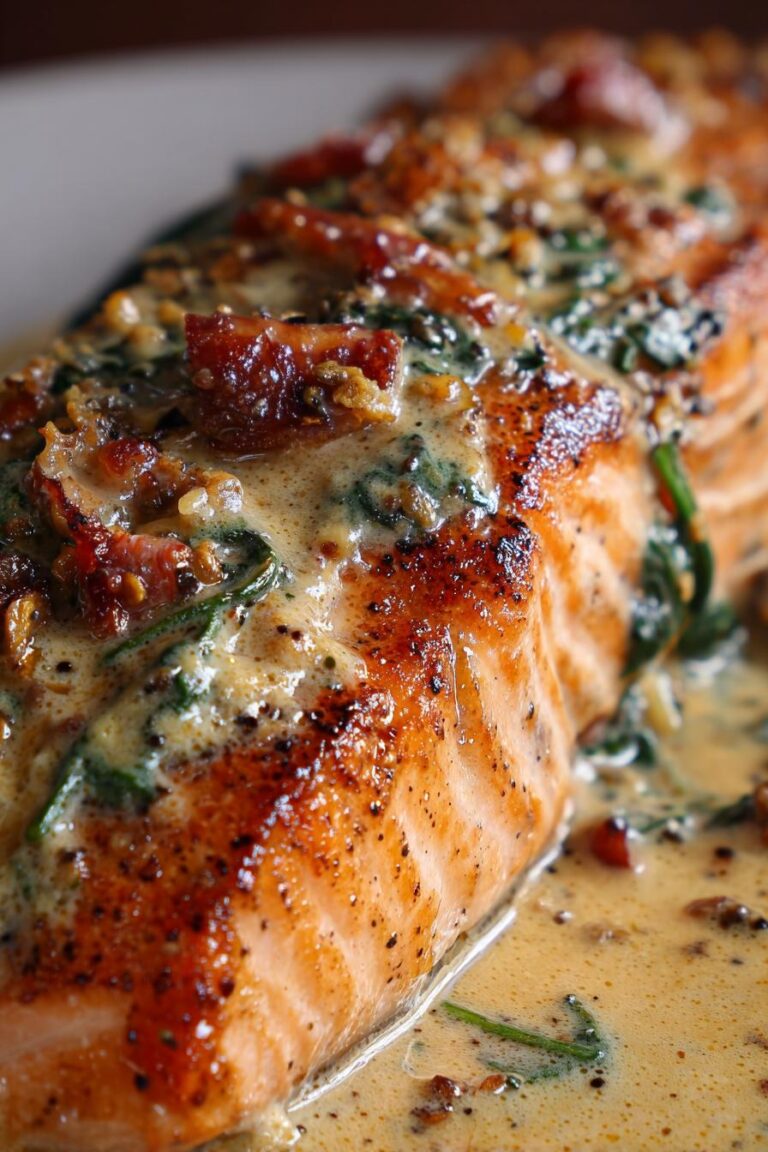 keto creamy Tuscan salmon