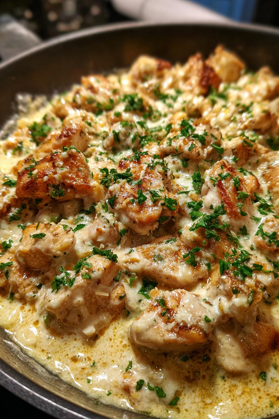 keto creamy garlic chicken