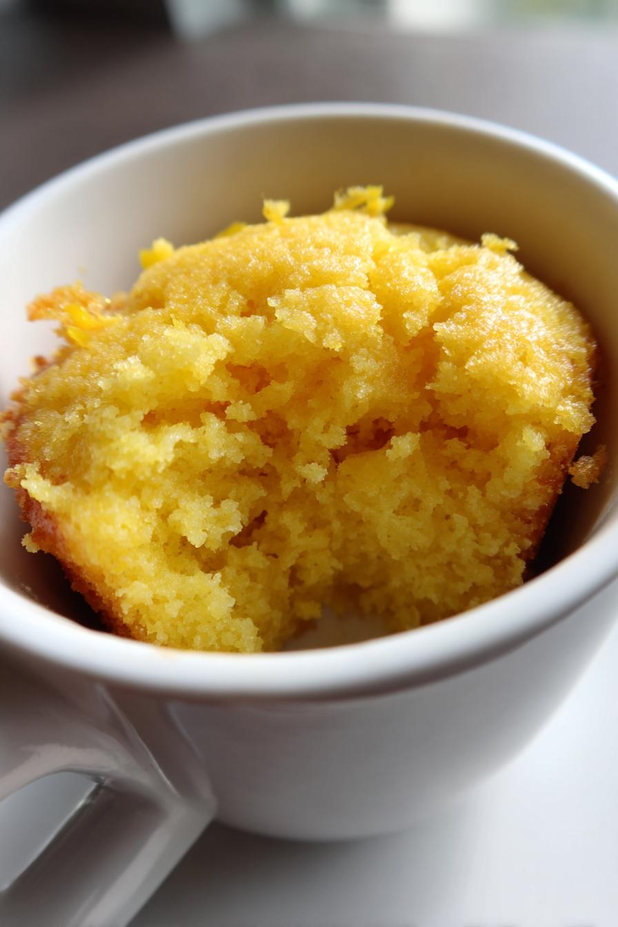 keto lemon mug cake