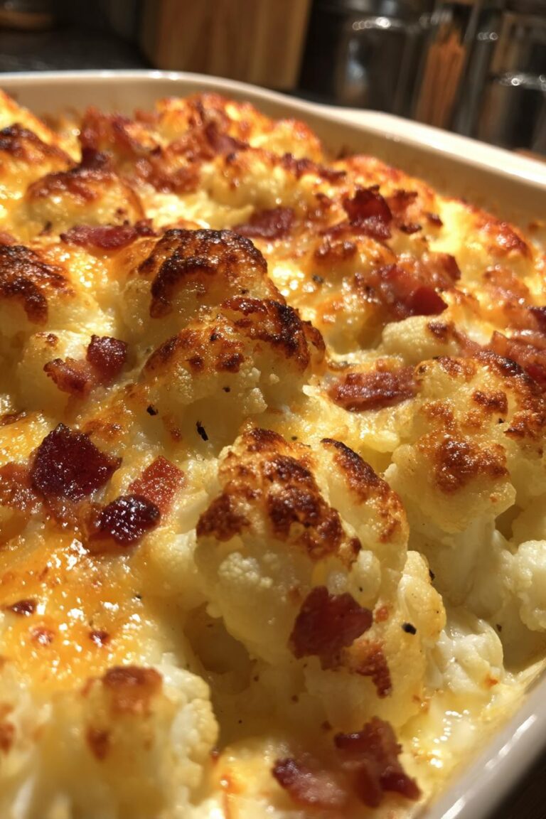 keto loaded cauliflower bake