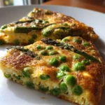 pea & asparagus frittata