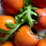 persimmon and arugula salad