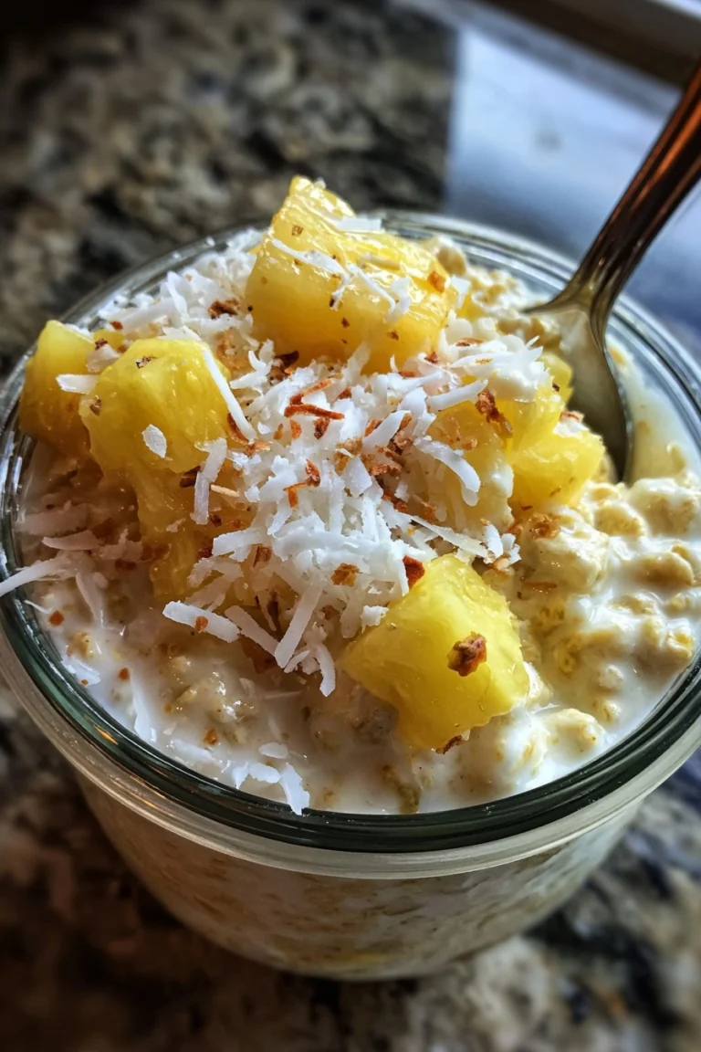 pineapple coconut overnight oats