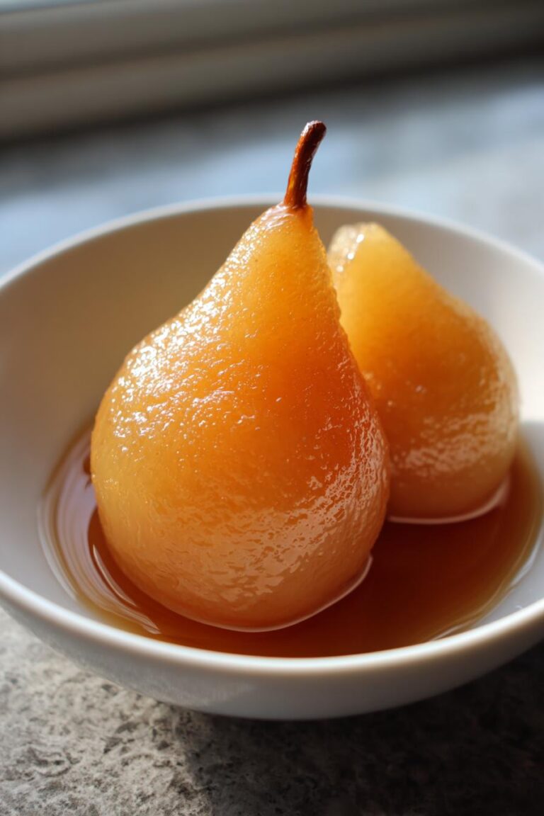 poached pears