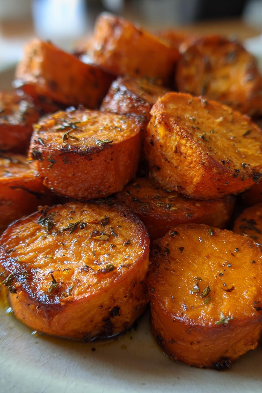 roasted sweet potatoes