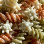 spooky halloween pasta salad