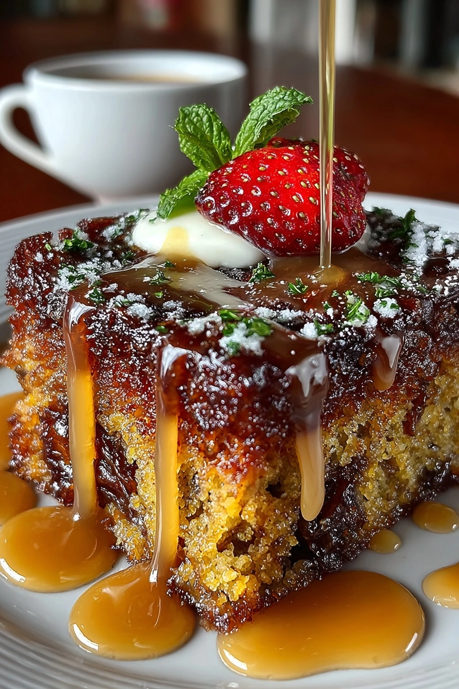 sticky date pudding with toffee sauce