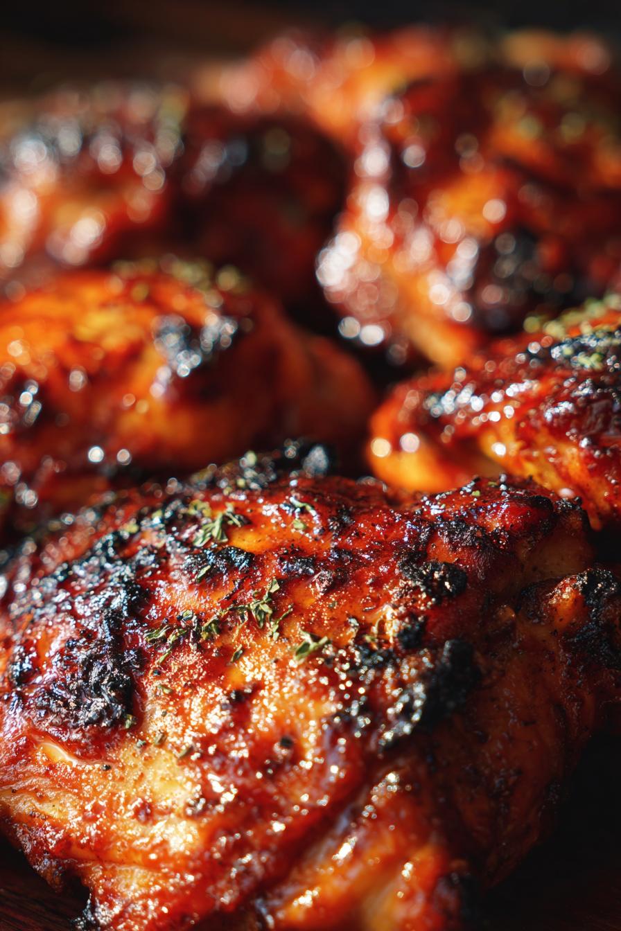 Air Fryer BBQ Chicken Thighs