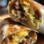Air Fryer Breakfast Burritos
