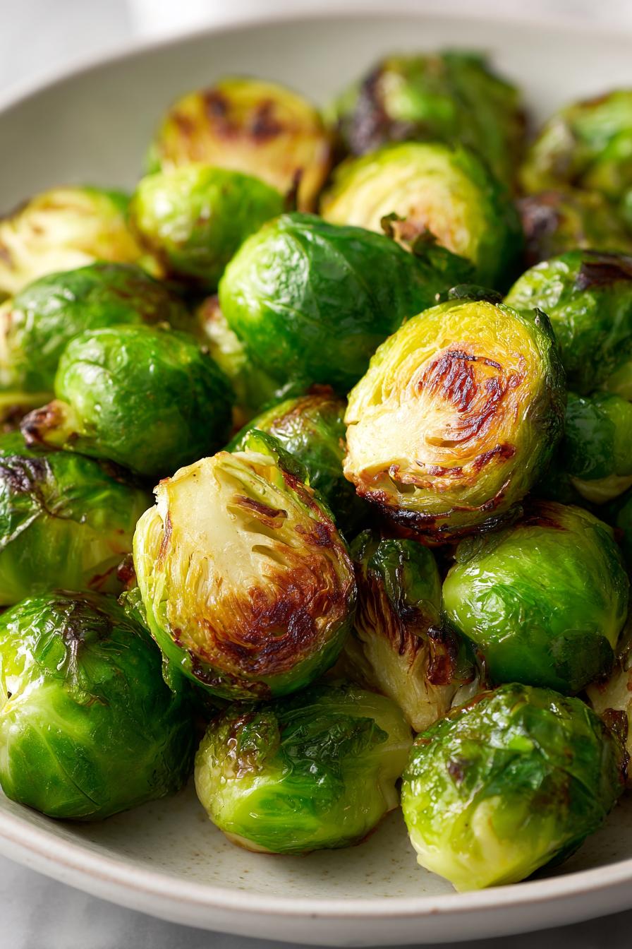 Air Fryer Crispy Brussels Sprouts