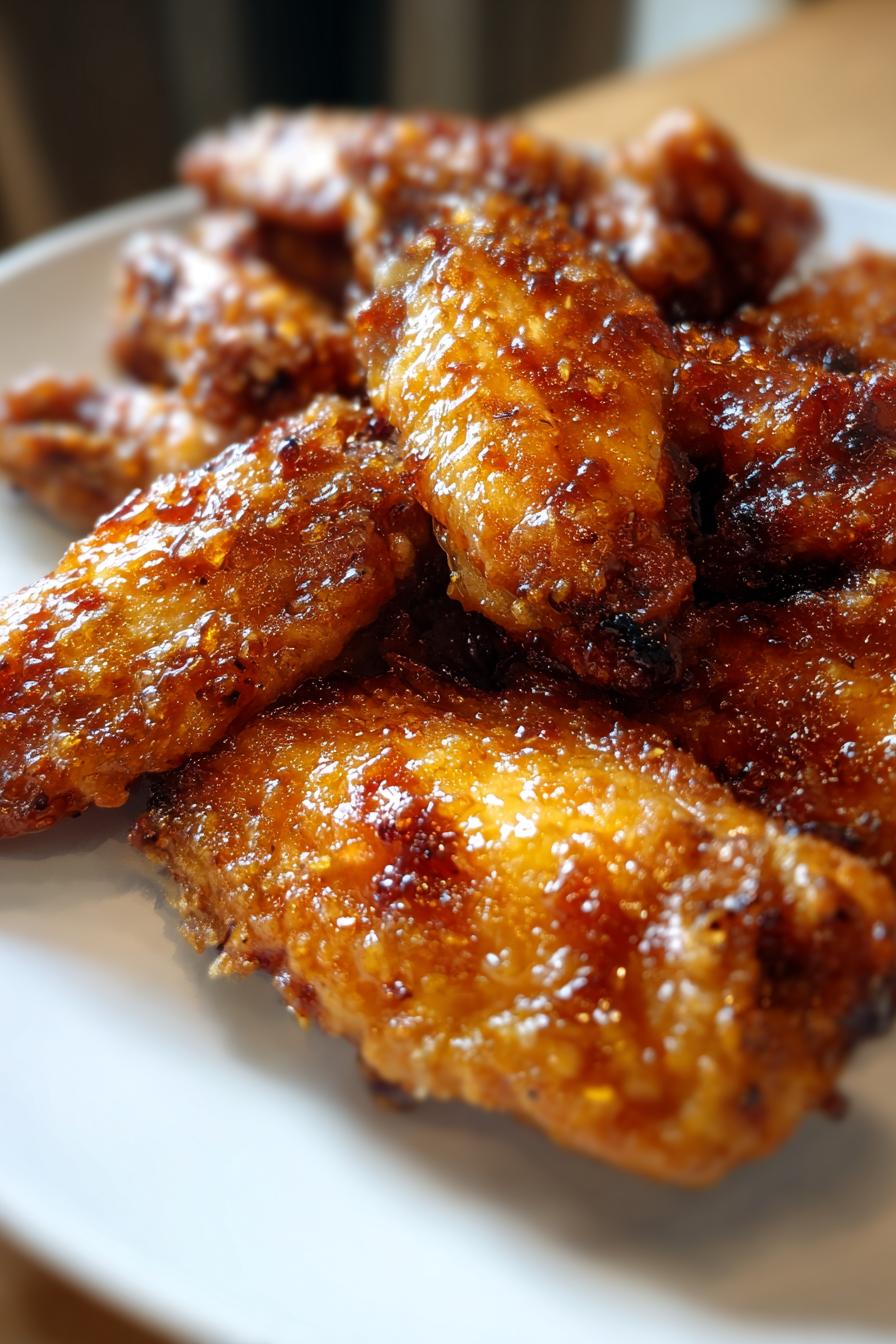 Air Fryer Honey Garlic Chicken Wings
