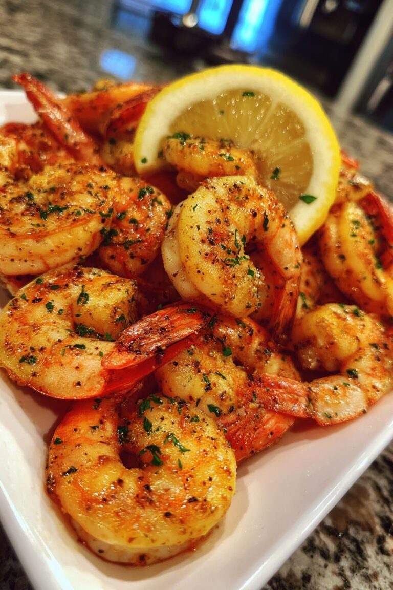 Air Fryer Lemon Garlic Shrimp