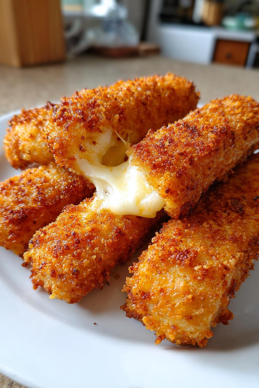 Air Fryer Mozzarella Sticks
