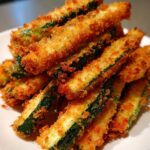 Air fryer crispy zucchini fries