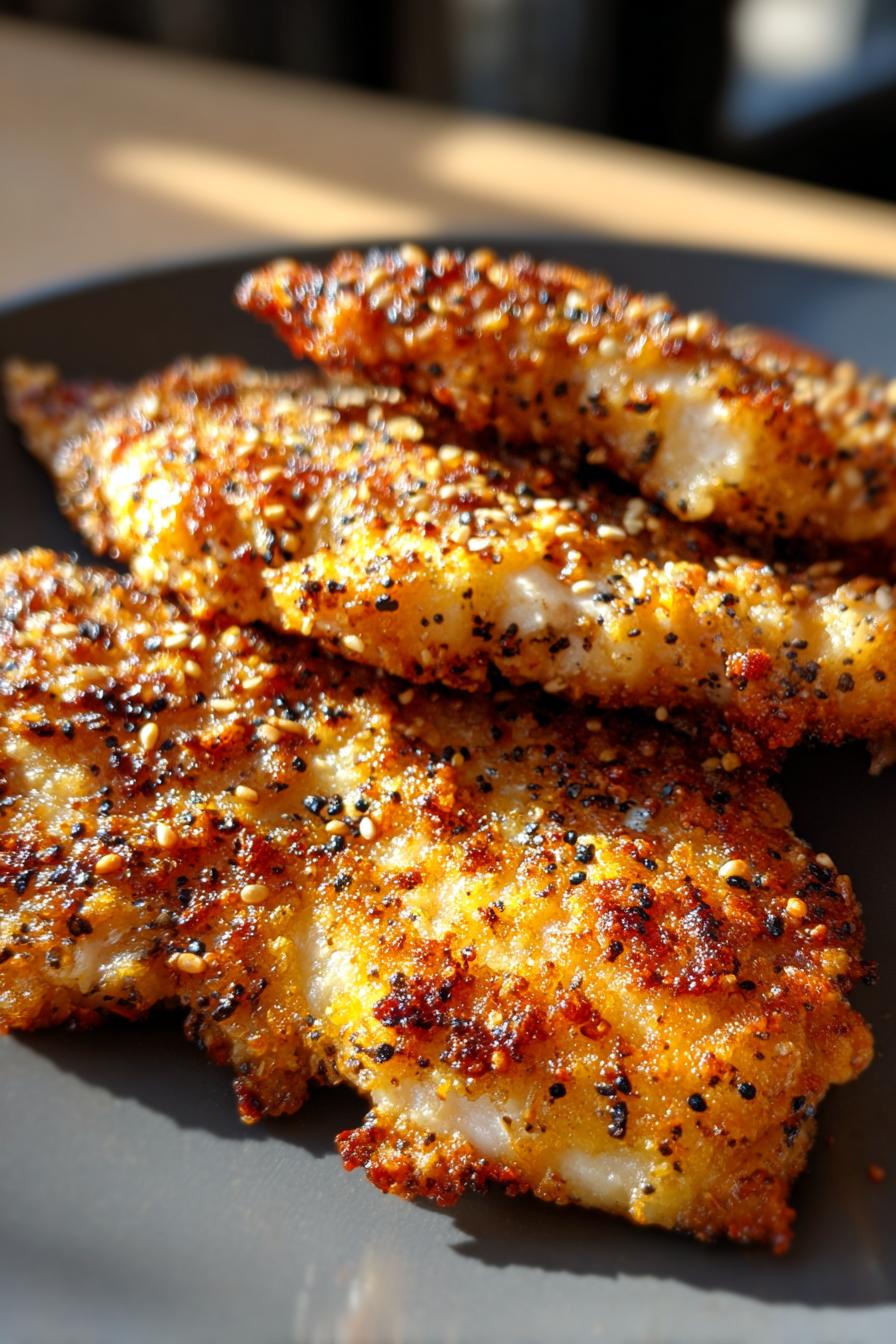 Air fryer everything bagel chicken