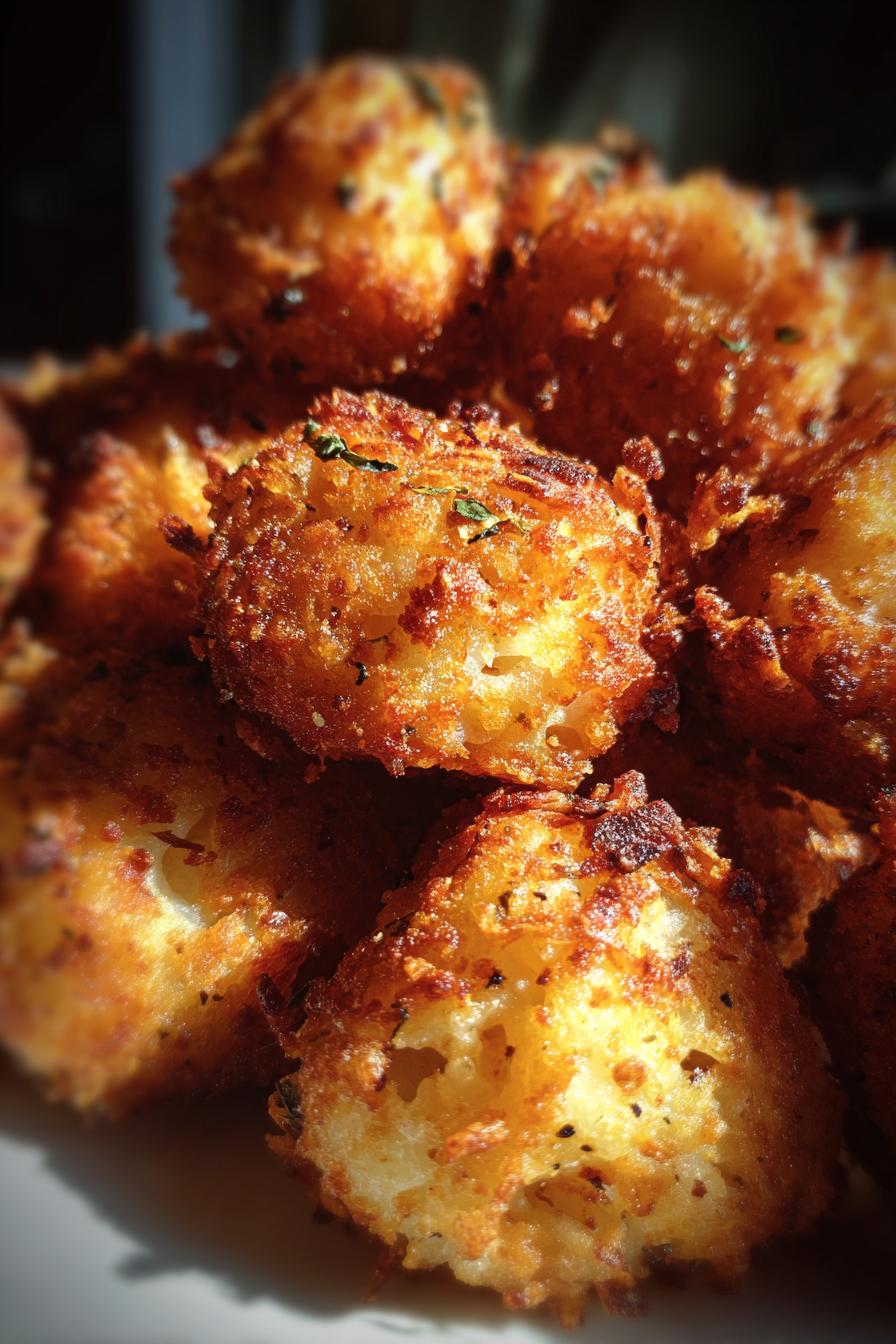 Air fryer sweet potato parmesan bites