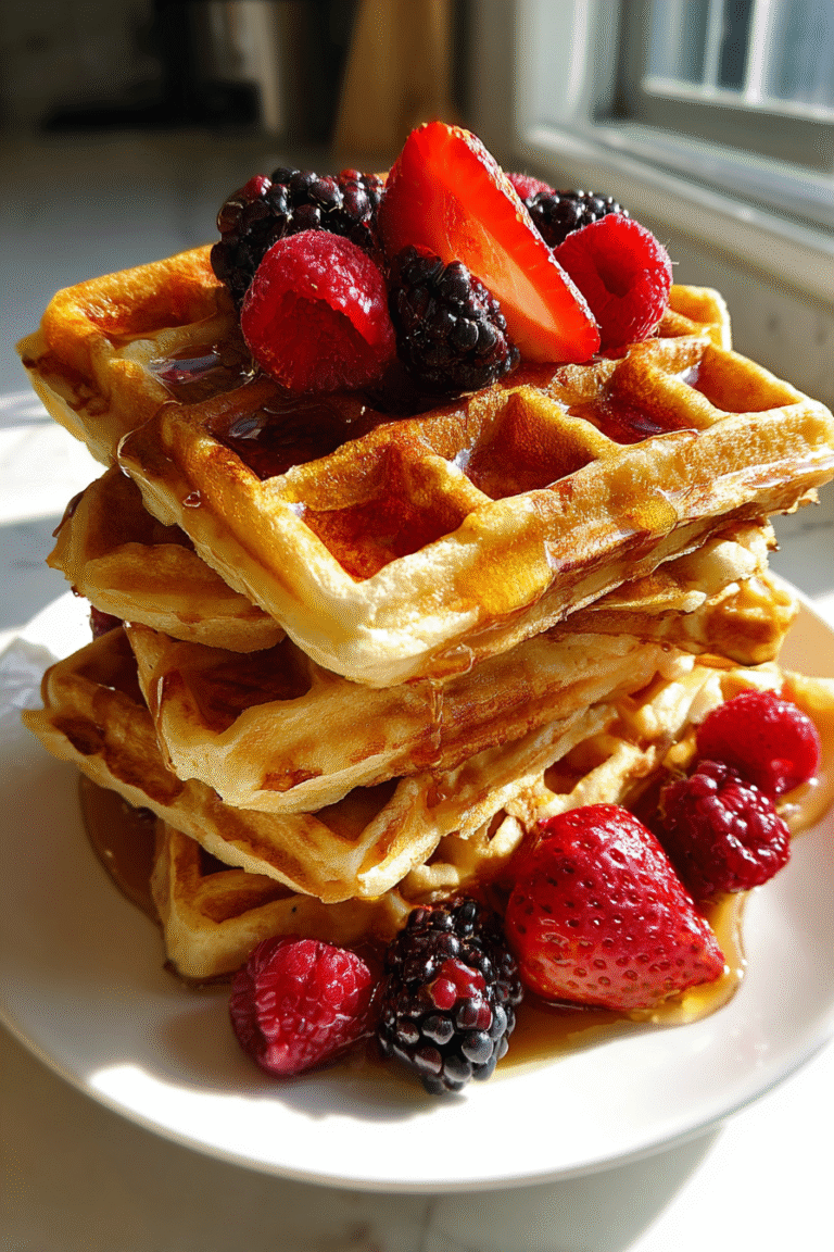 Almond Flour Waffles Keto
