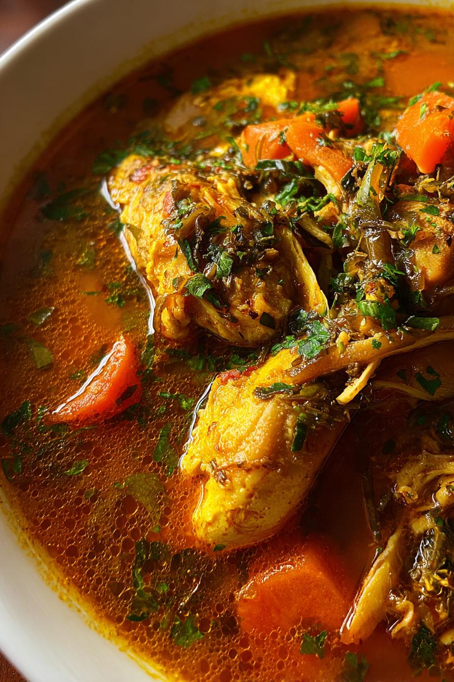 Anti inflammatory turmeric chicken soup