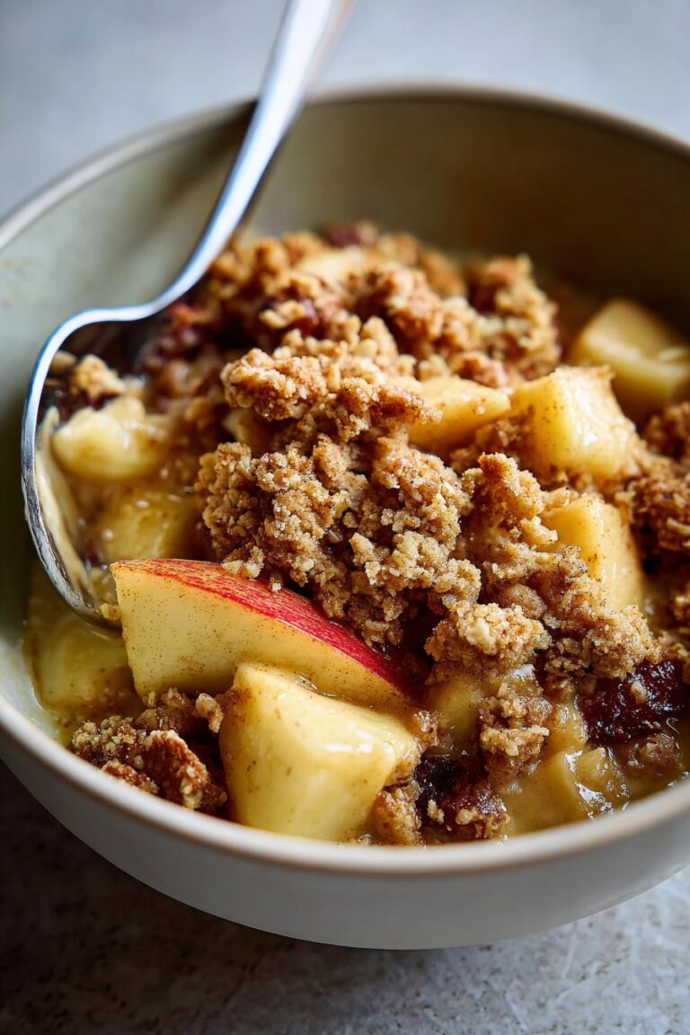 Apple cinnamon protein crumble