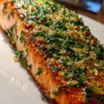 Baked Salmon with Garlic Herb
