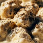 Black Truffle Gnocchi with Parmesan Cream