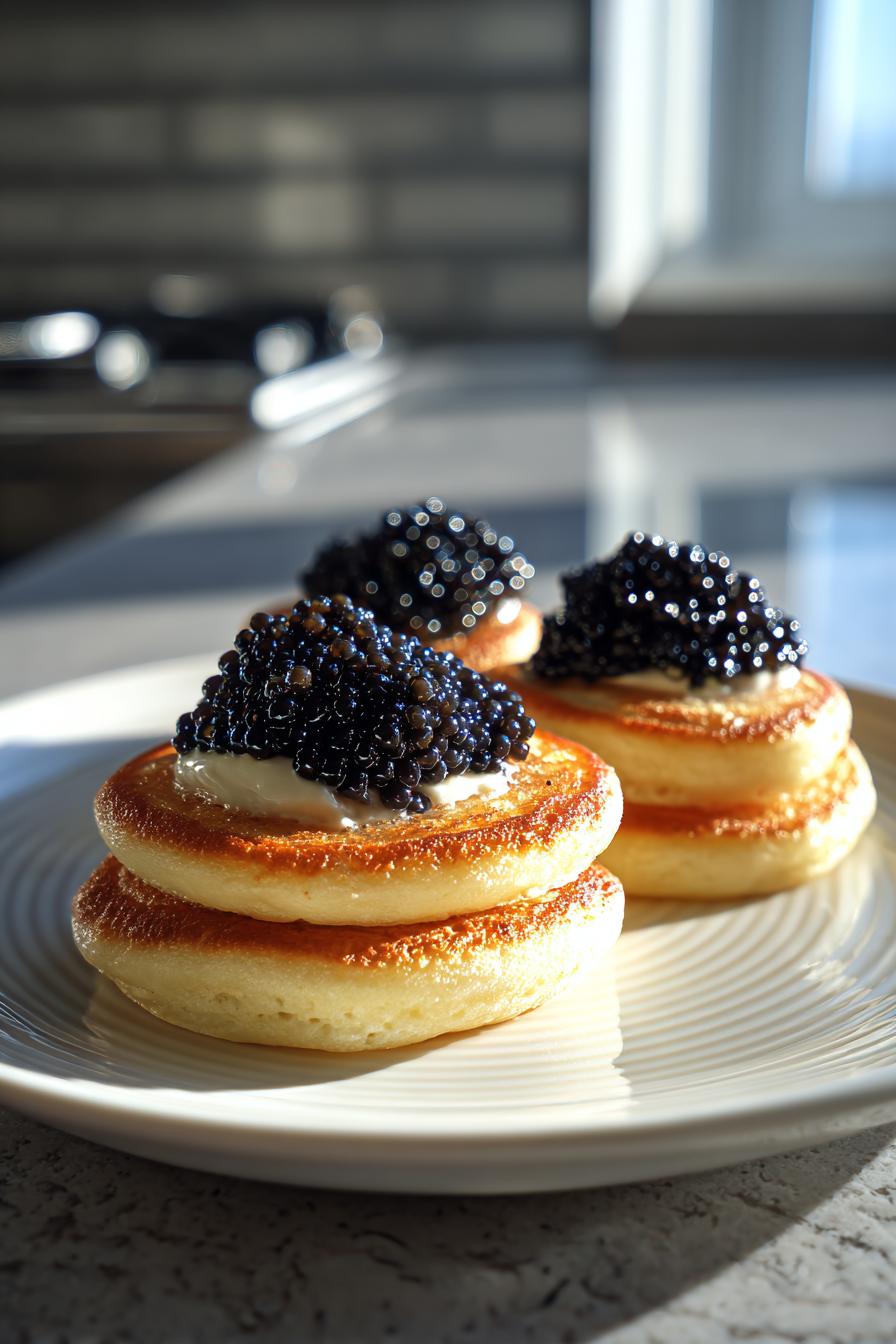 Caviar on Blini Luxury