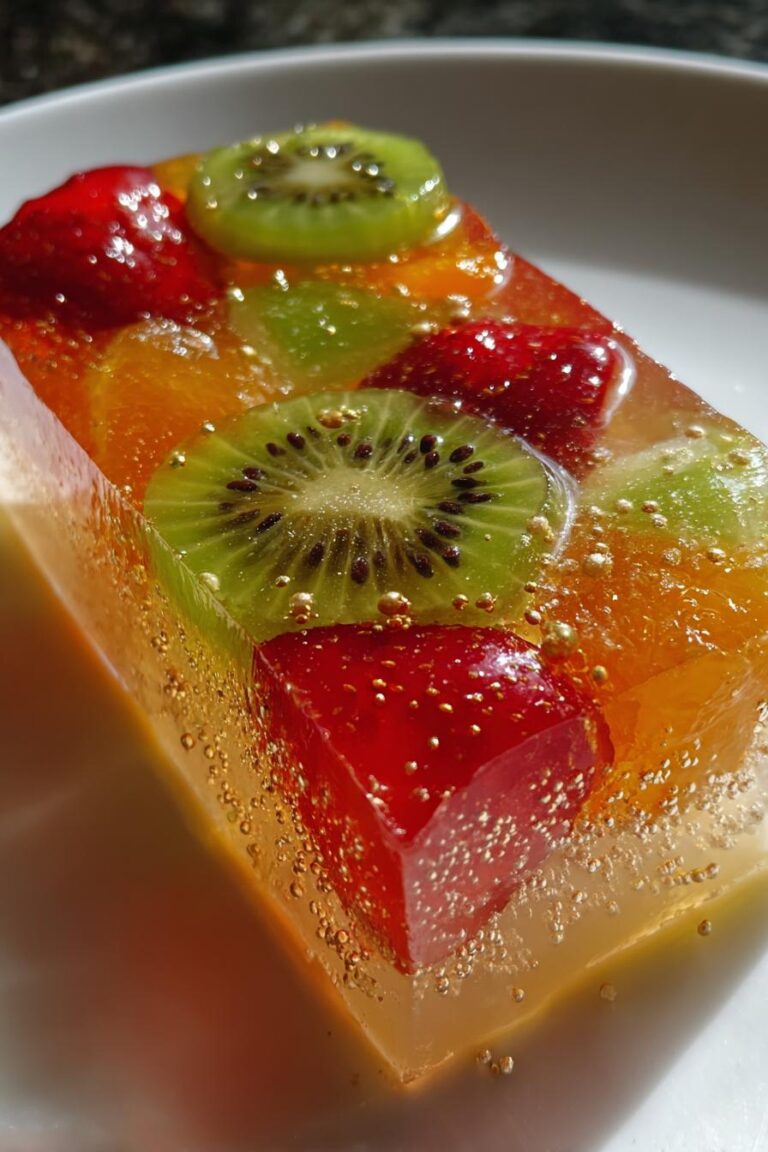 Champagne Infused Fruit Gelee