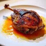 Crispy Duck Confit with Orange Reduction