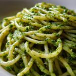 Dairy free creamy basil pasta