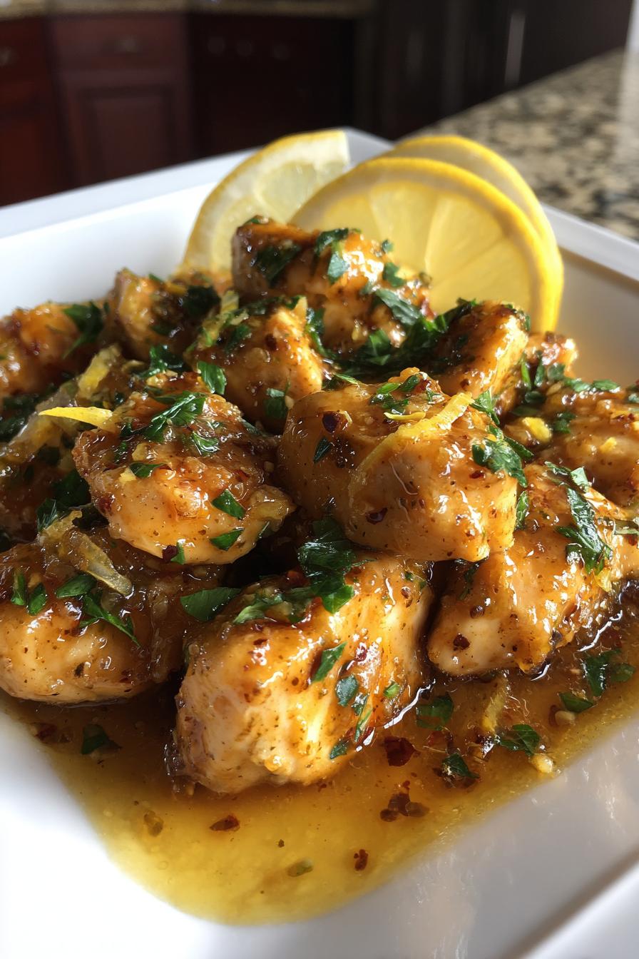 Dairy free creamy lemon chicken