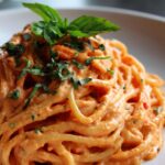 Dairy free creamy tomato pasta