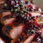 Duck Breast with Cherry Balsamic Glaze
