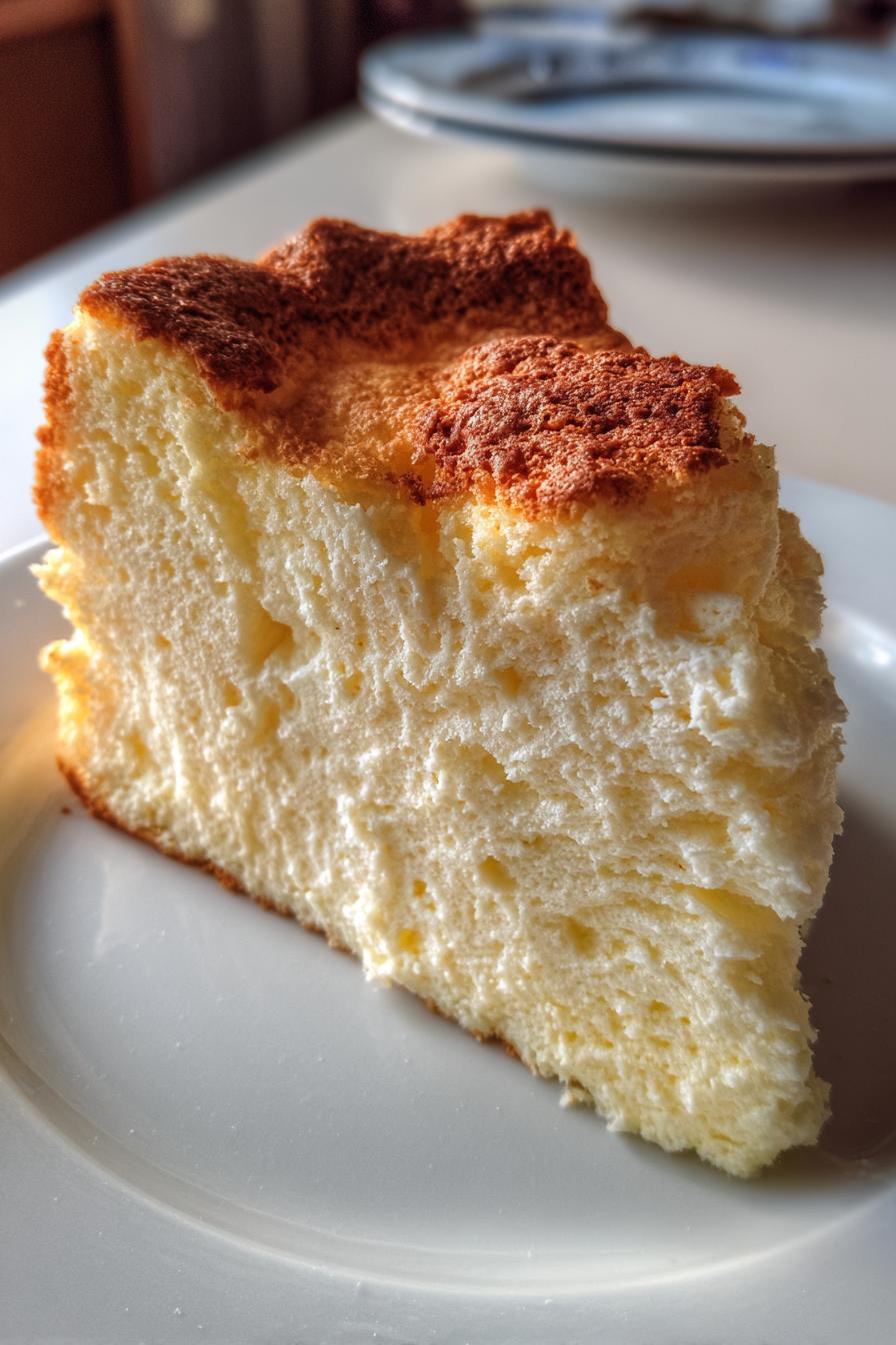 Fluffy cloud cheesecake